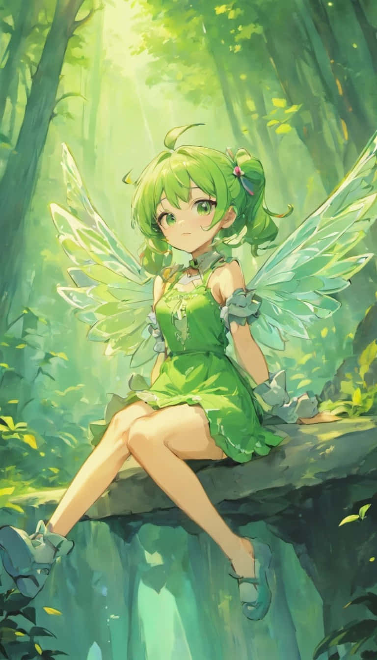 Enchanted Forest Fairy Anime Art Background
