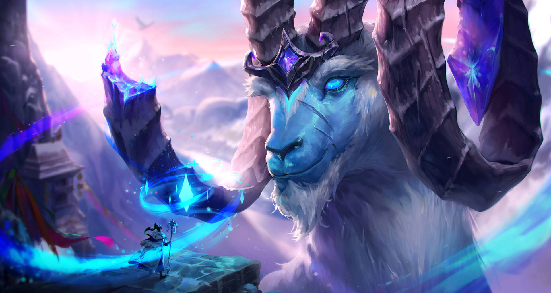 Enchanted Giant Goat Background
