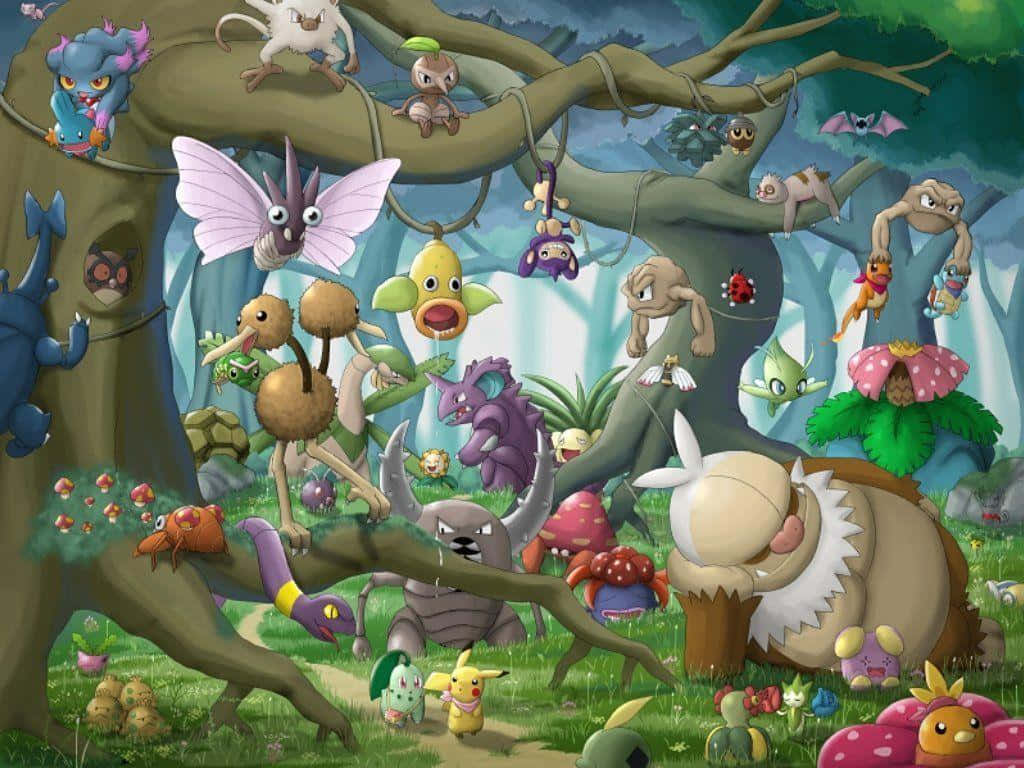 Enchanted Pokemon Forest Gathering