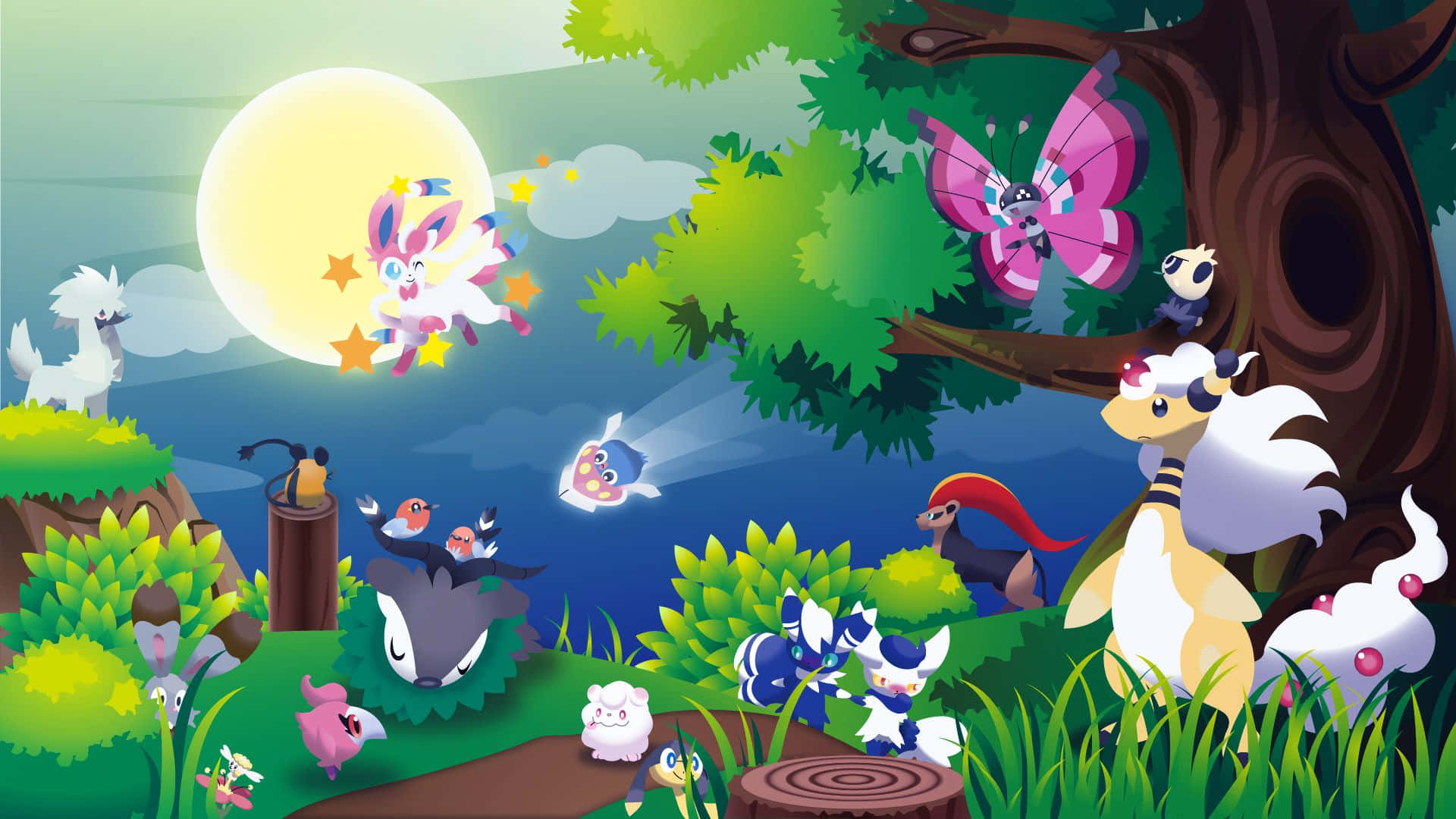 Enchanted_ Pokemon_ Forest_ Scene