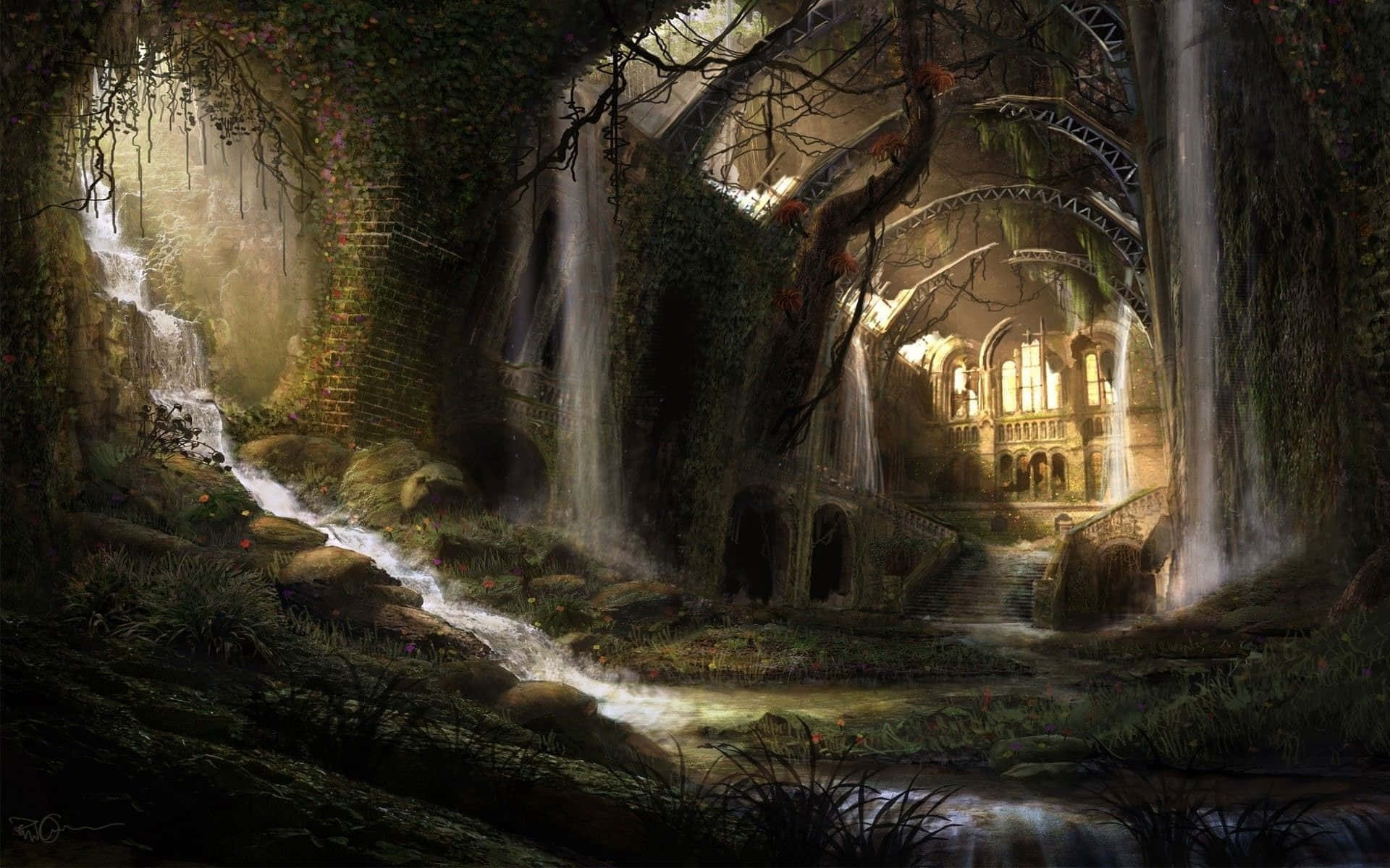 Enchanted_ Ruins_ Forest_ Stream.jpg Background