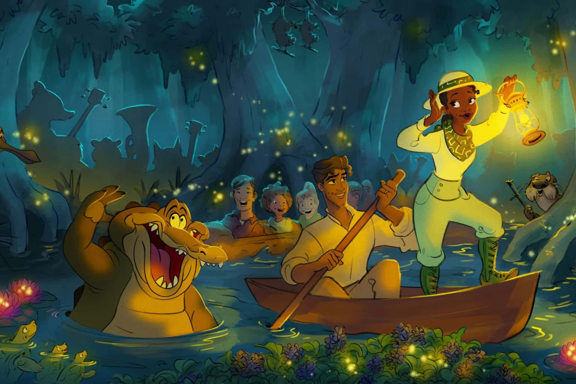 Enchanted Swamp Adventure Background