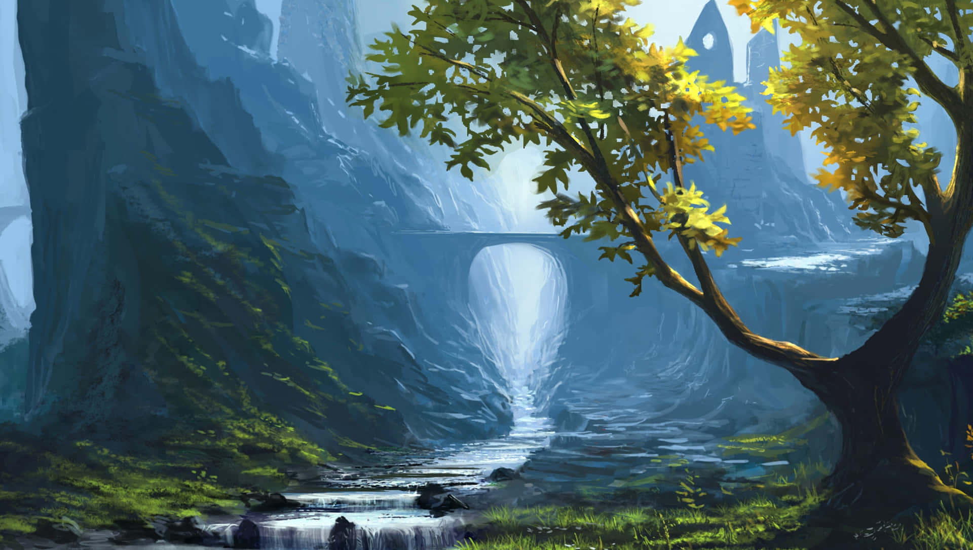 Enchanted_ Valley_ Fantasy_ Artwork Background