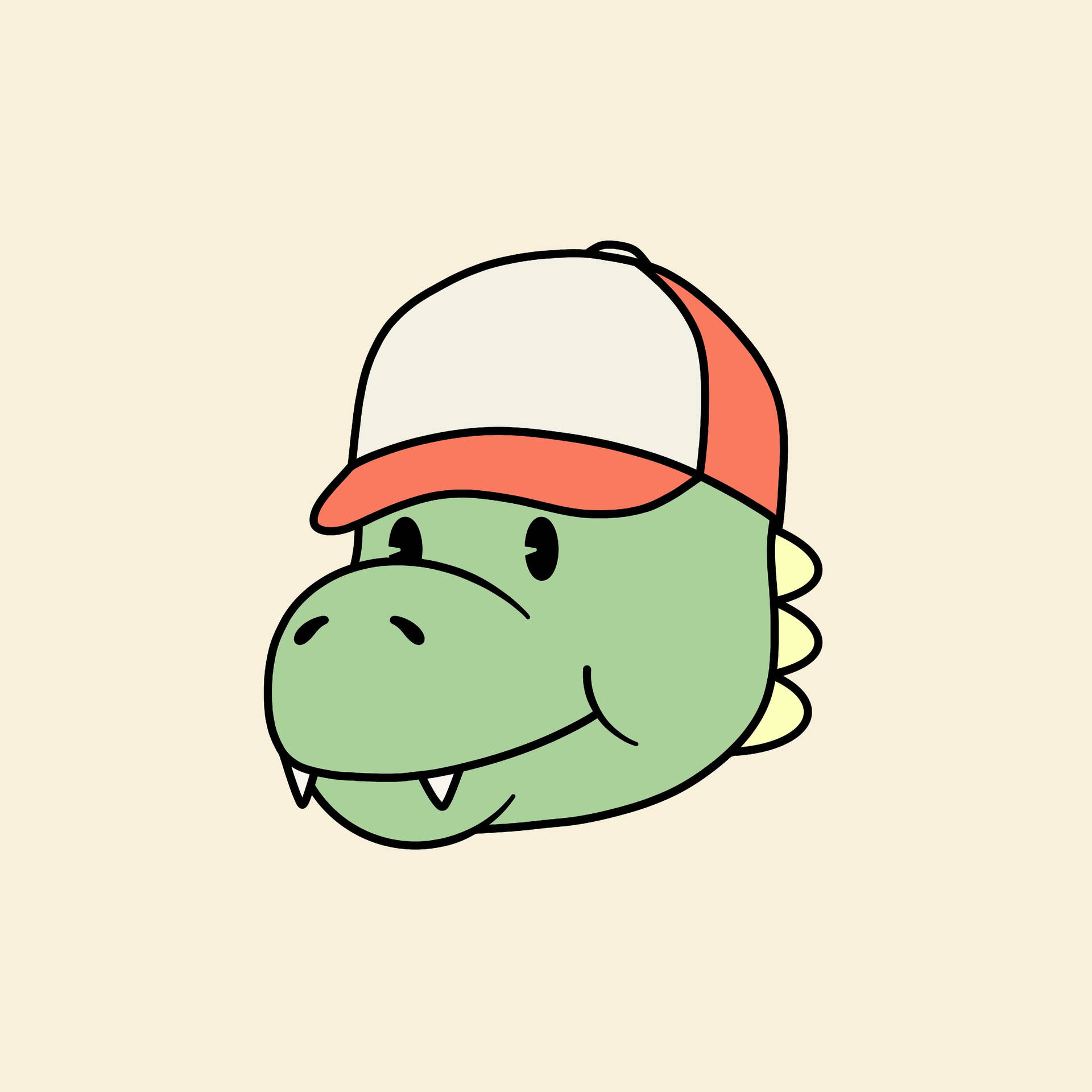 Enchanting Baby Dino - Swaggering Baseball Cap Edition Background