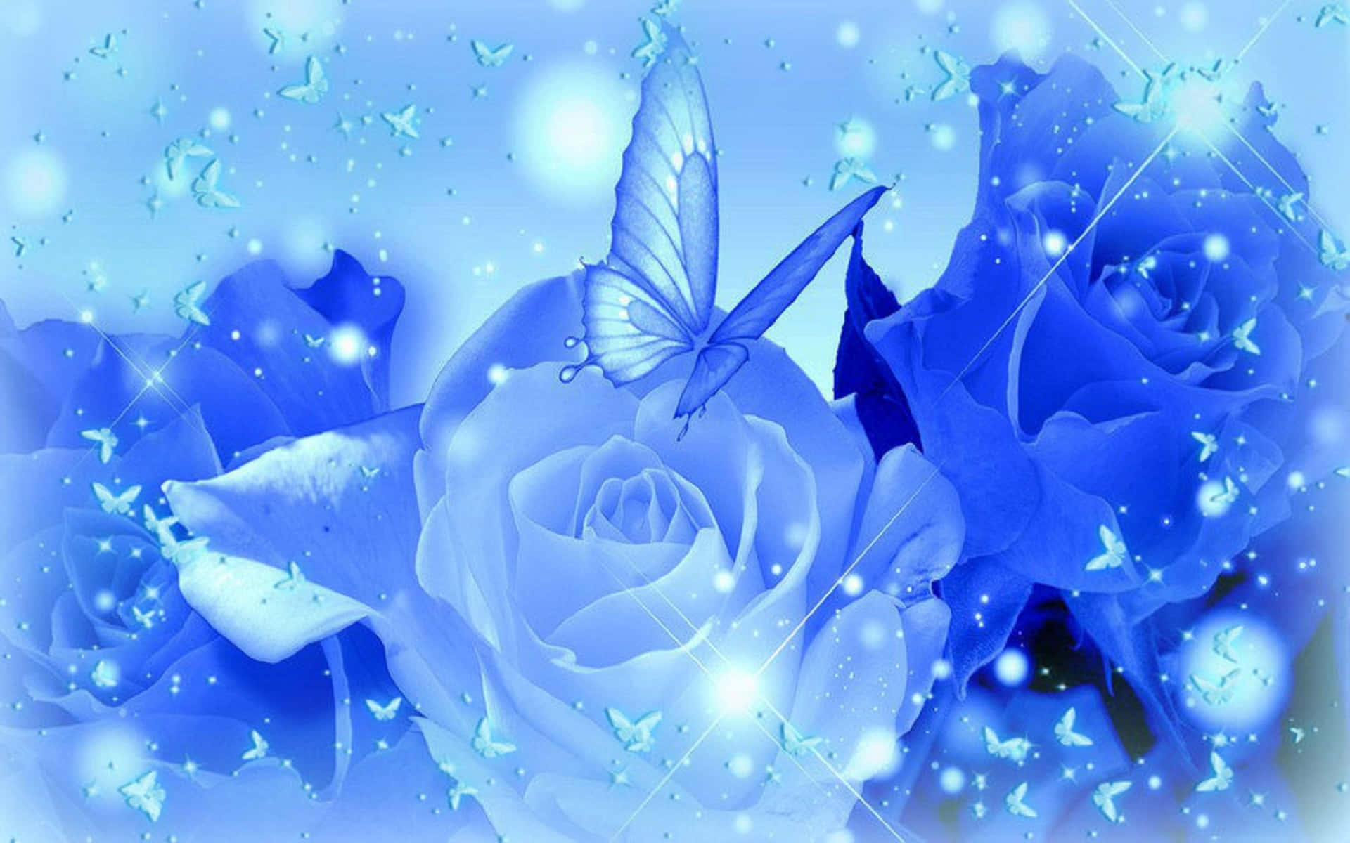 Enchanting Blue Rose In Full Bloom