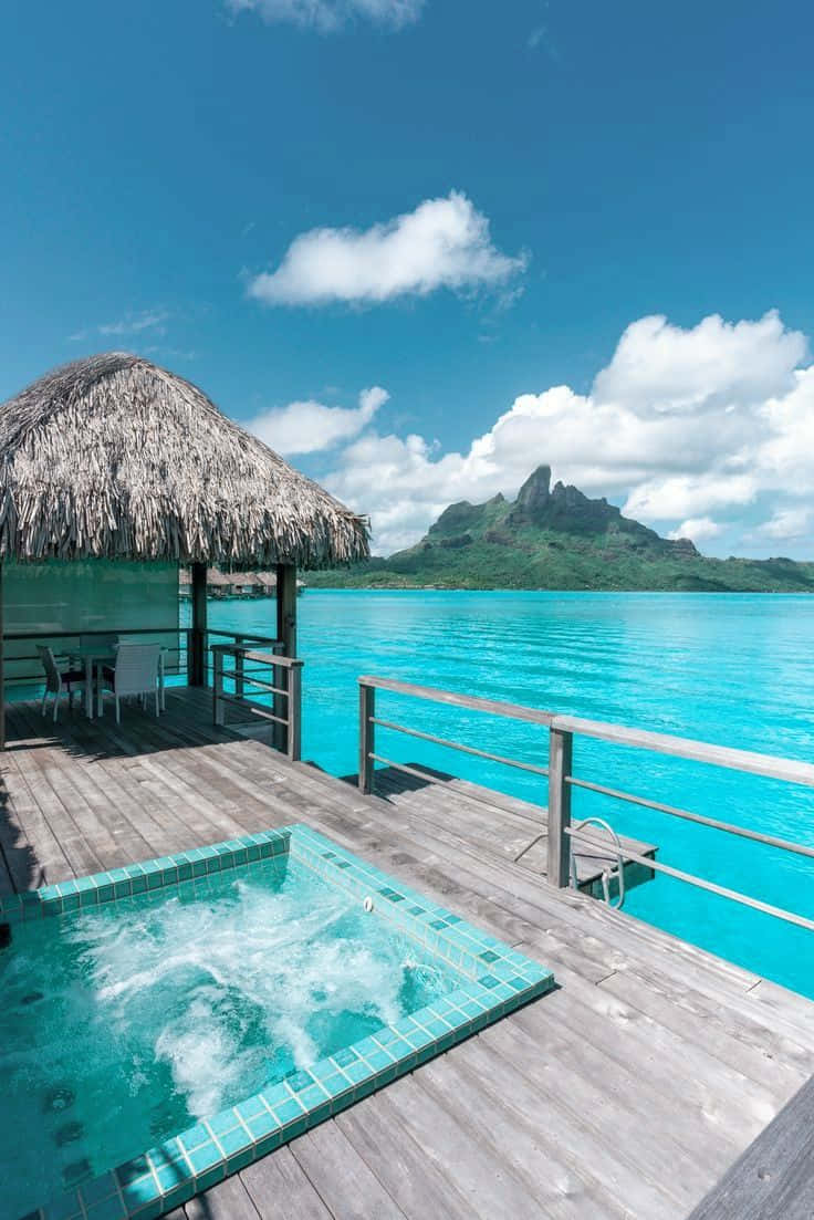 Enchanting Bora Bora Landscape Background