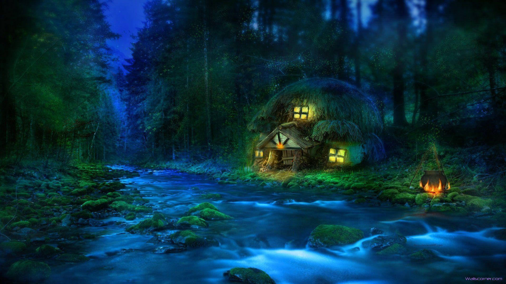 Enchanting Fantasy World Background