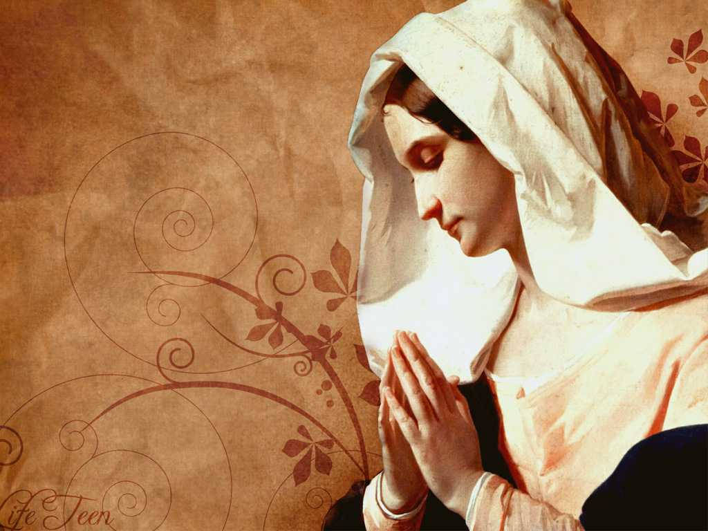 Enchanting Image Of The Virgin Mary Background