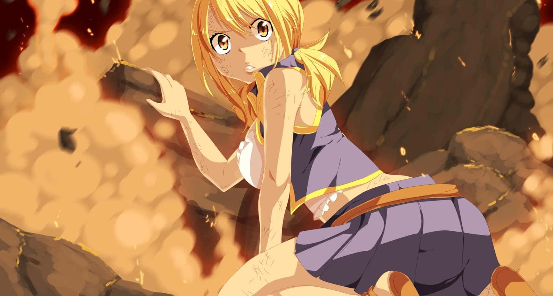 Enchanting Lucy Heartfilia From Fairy Tail Background