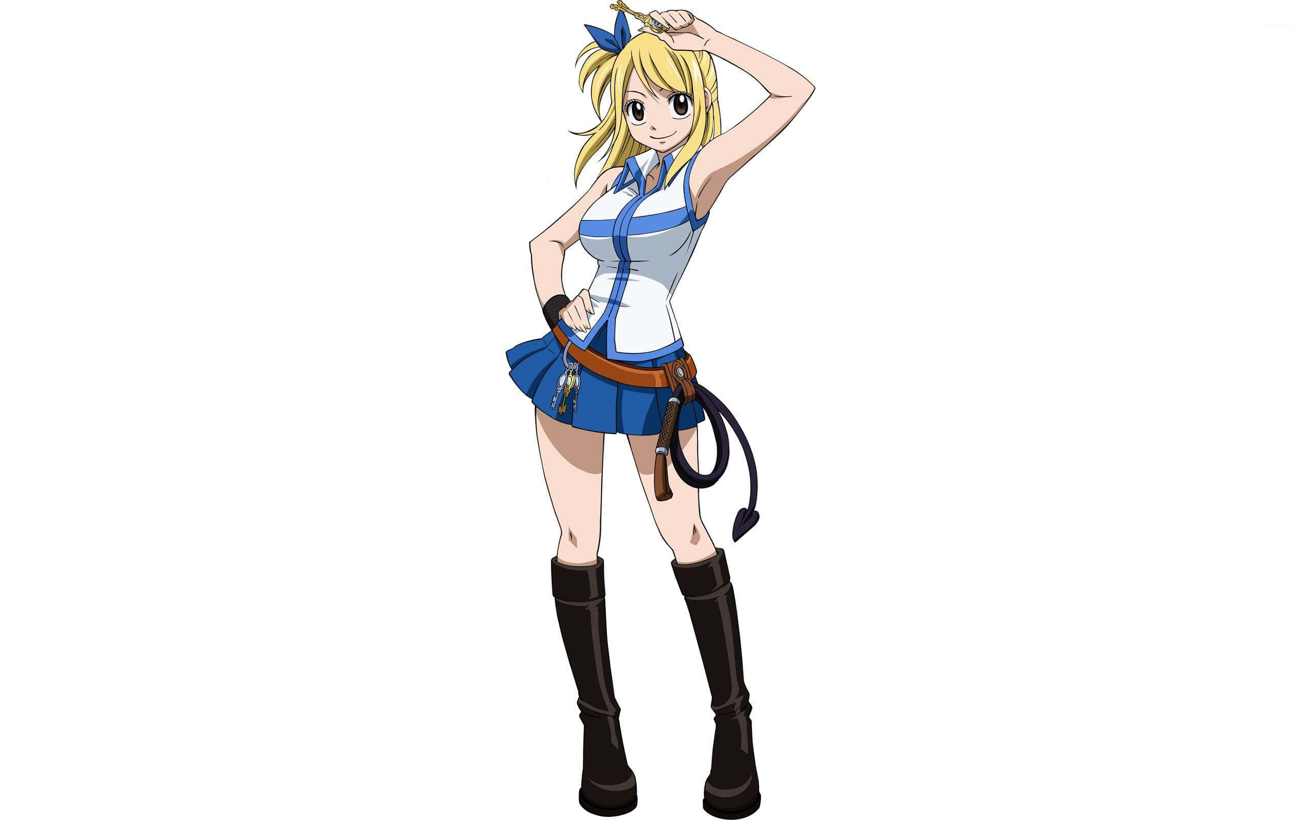 Enchanting Lucy Heartfilia From Fairy Tail Background