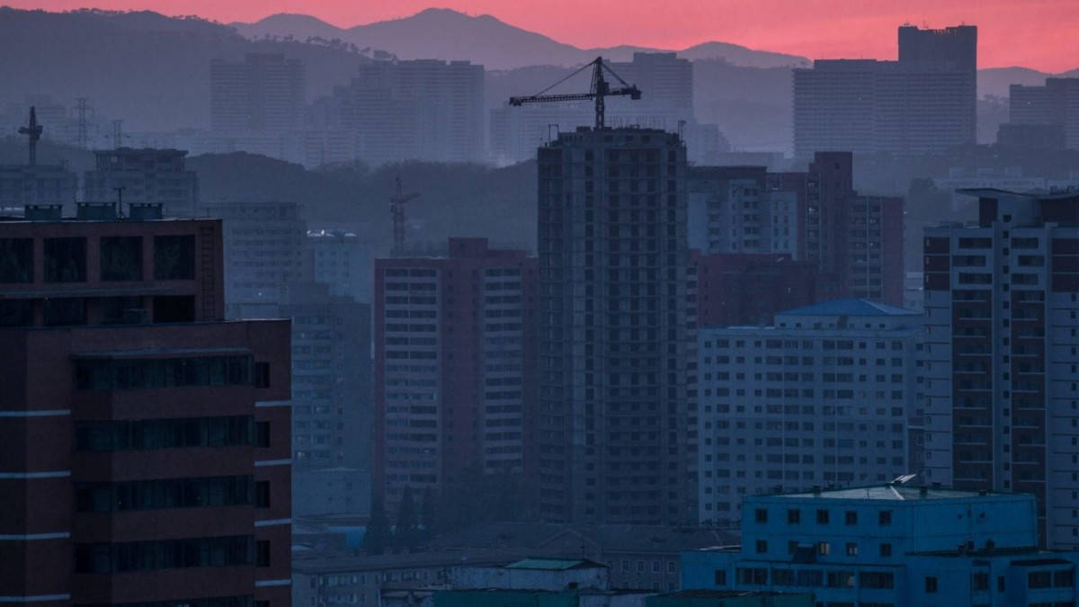 Enchanting Nighttime Skyline Of Pyongyang, North Korea