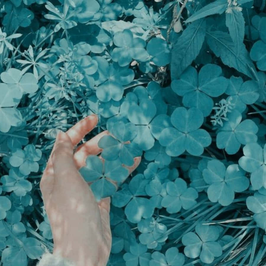 Enchanting Pastel Blue Green Gradient Wallpaper Background