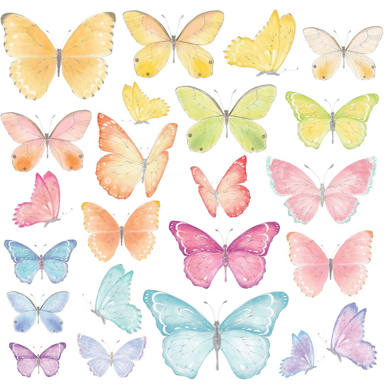 Enchanting Pastel Butterfly Background