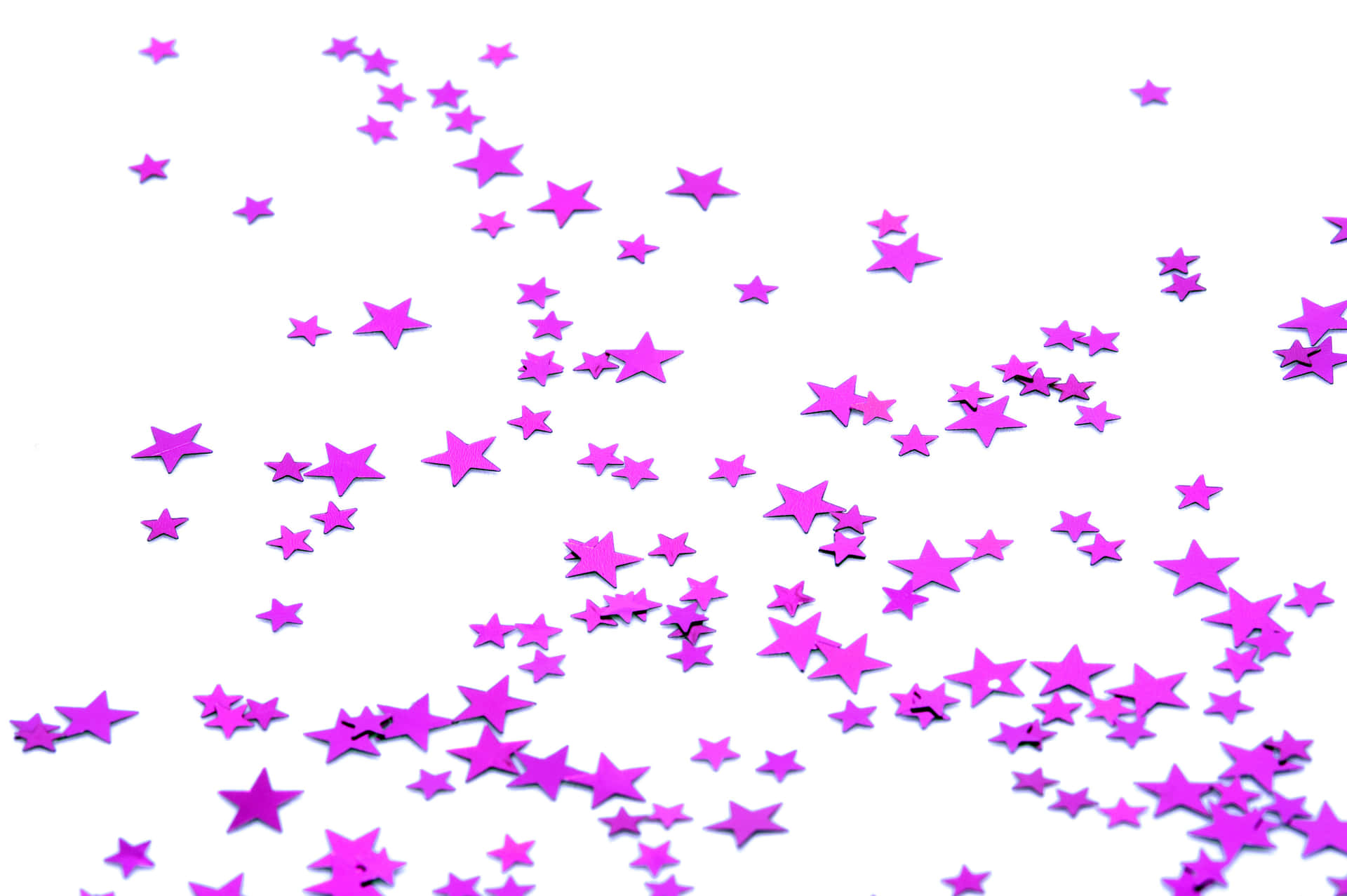 Enchanting Pink Stars In The Night Sky Background