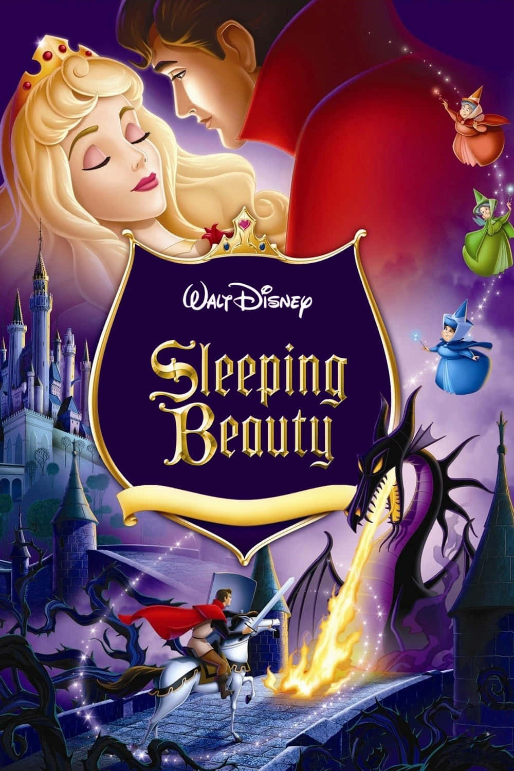 Enchanting Princess Aurora From Sleeping Beauty Background