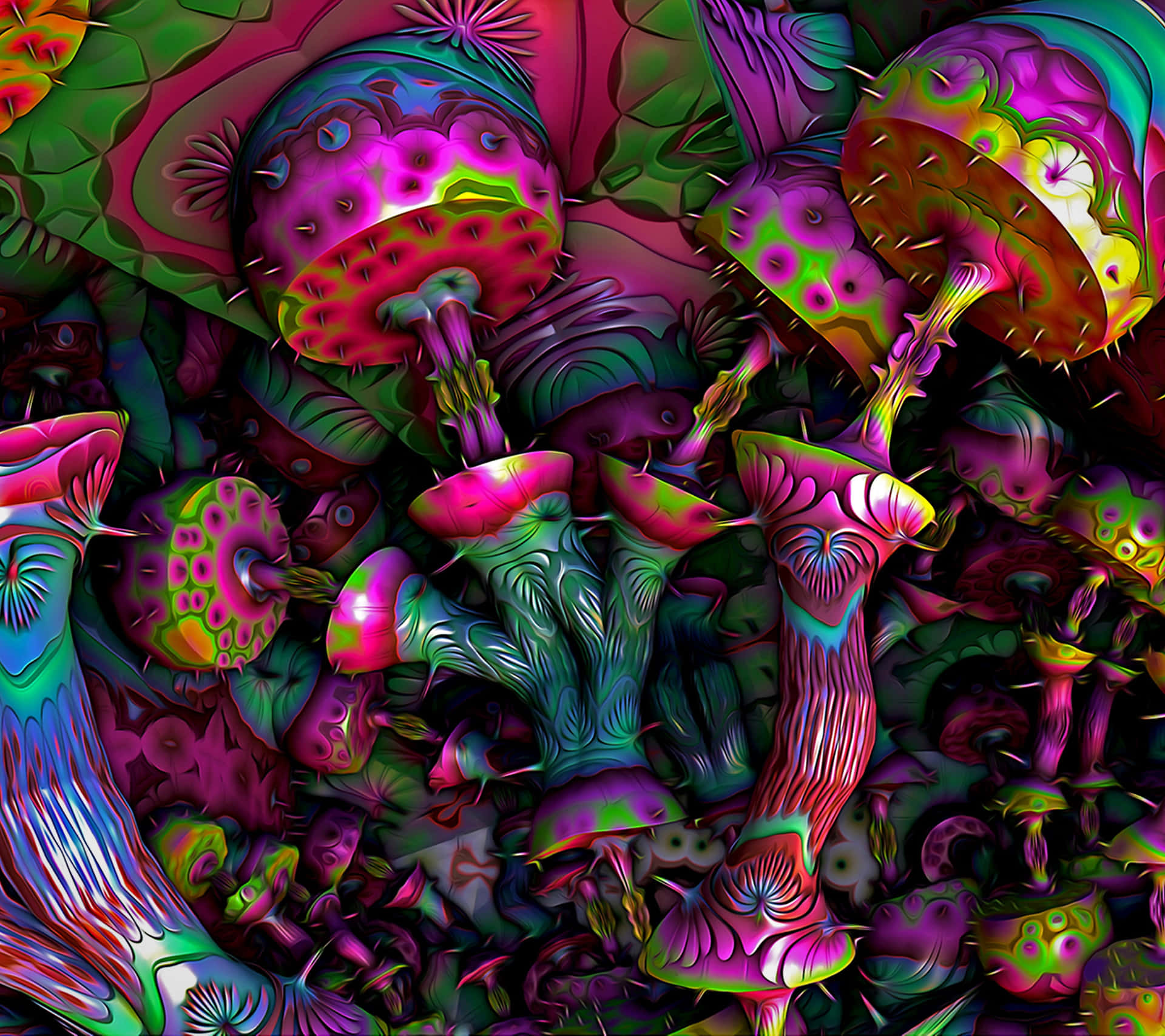 Enchanting Psychedelic Landscape Background