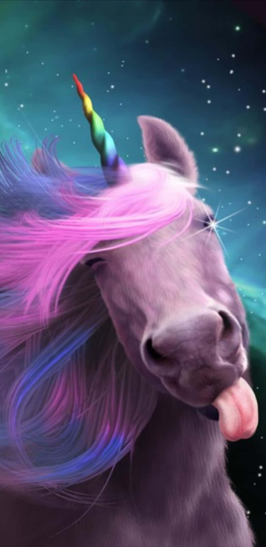 Enchanting Rainbow Unicorn Background