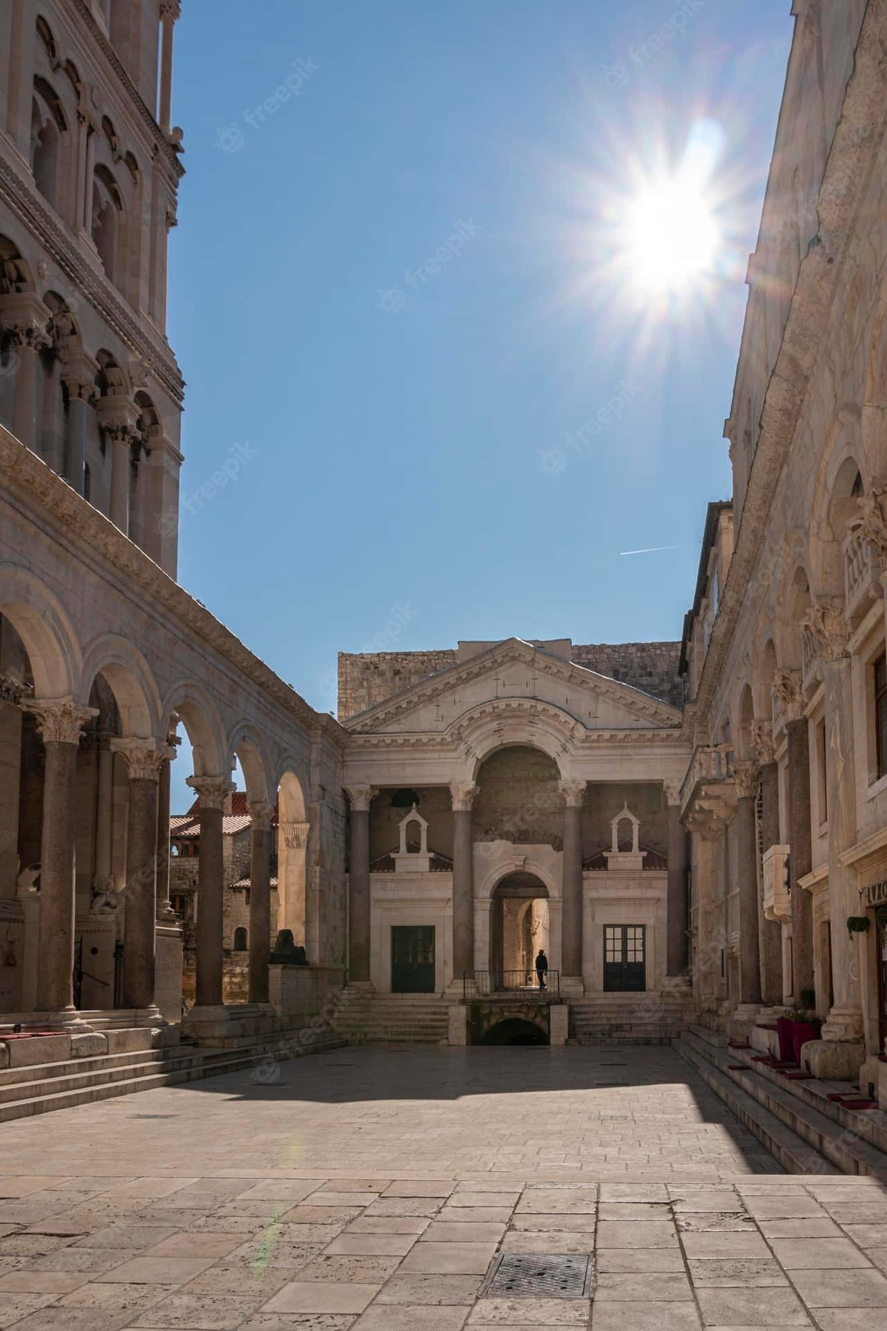 Enchanting Sunset At Diocletian's Palace Background