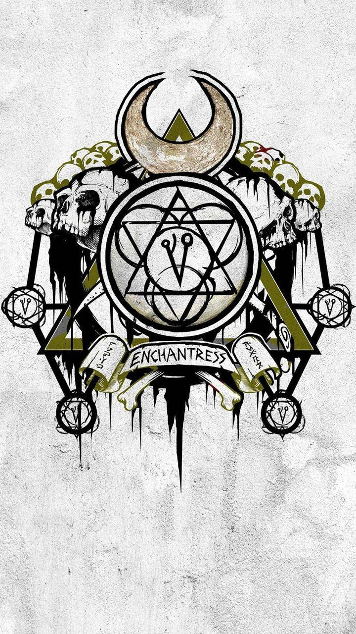 Enchantress Stylized Logo Art Background