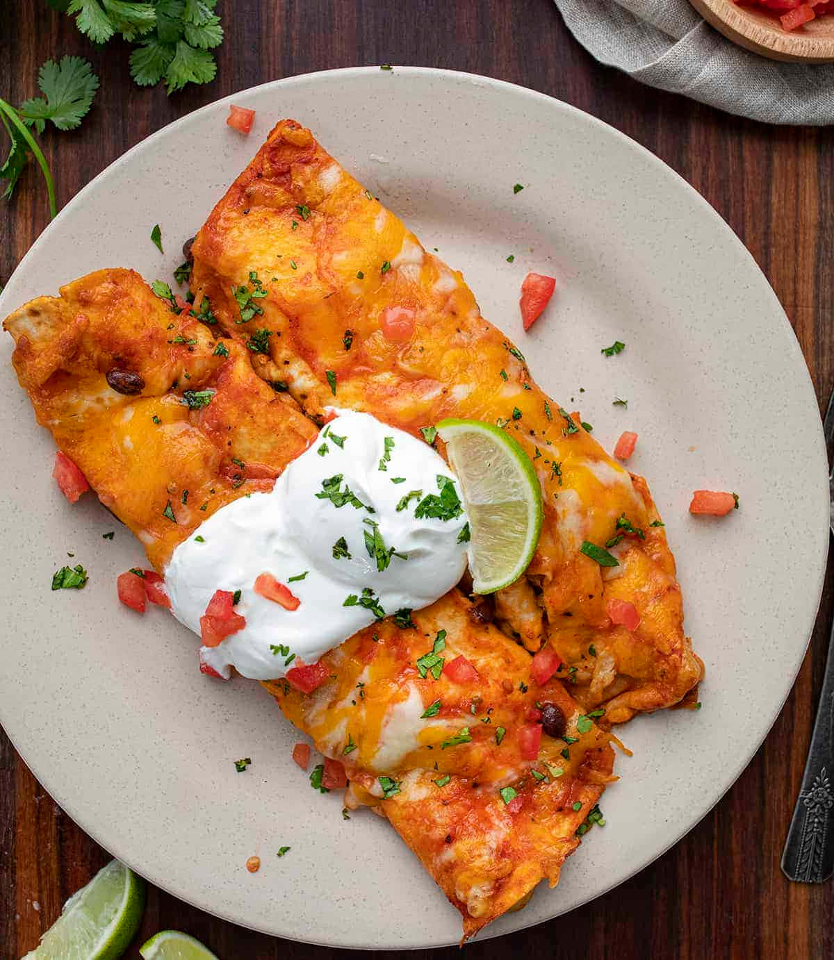 Enchiladas Mexican Food Background