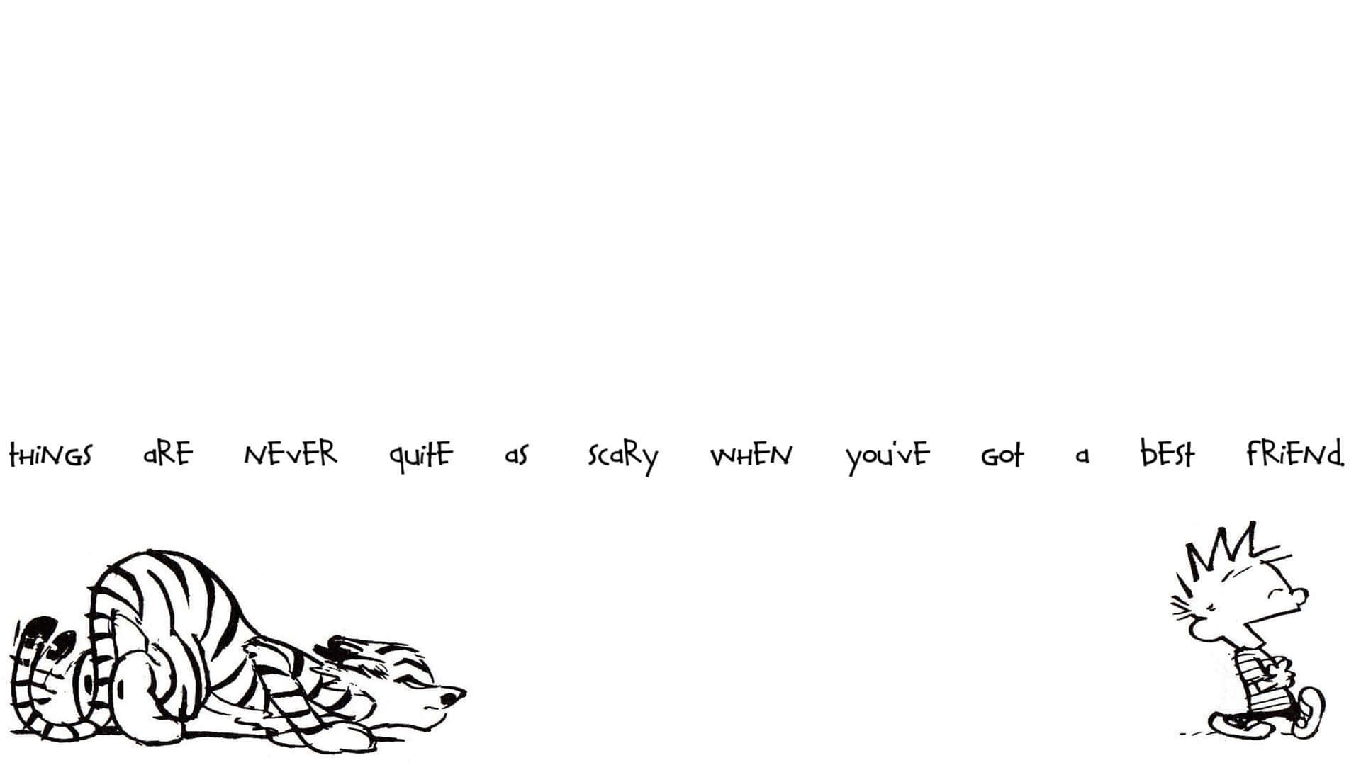 Encounter Adventure With Calvin And Hobbes Background