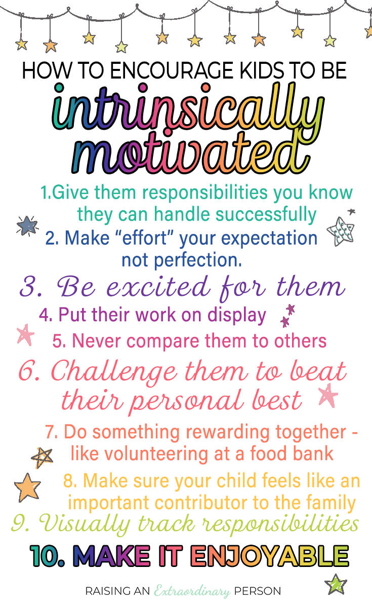 Encouraging Intrinsic Motivation In Kids