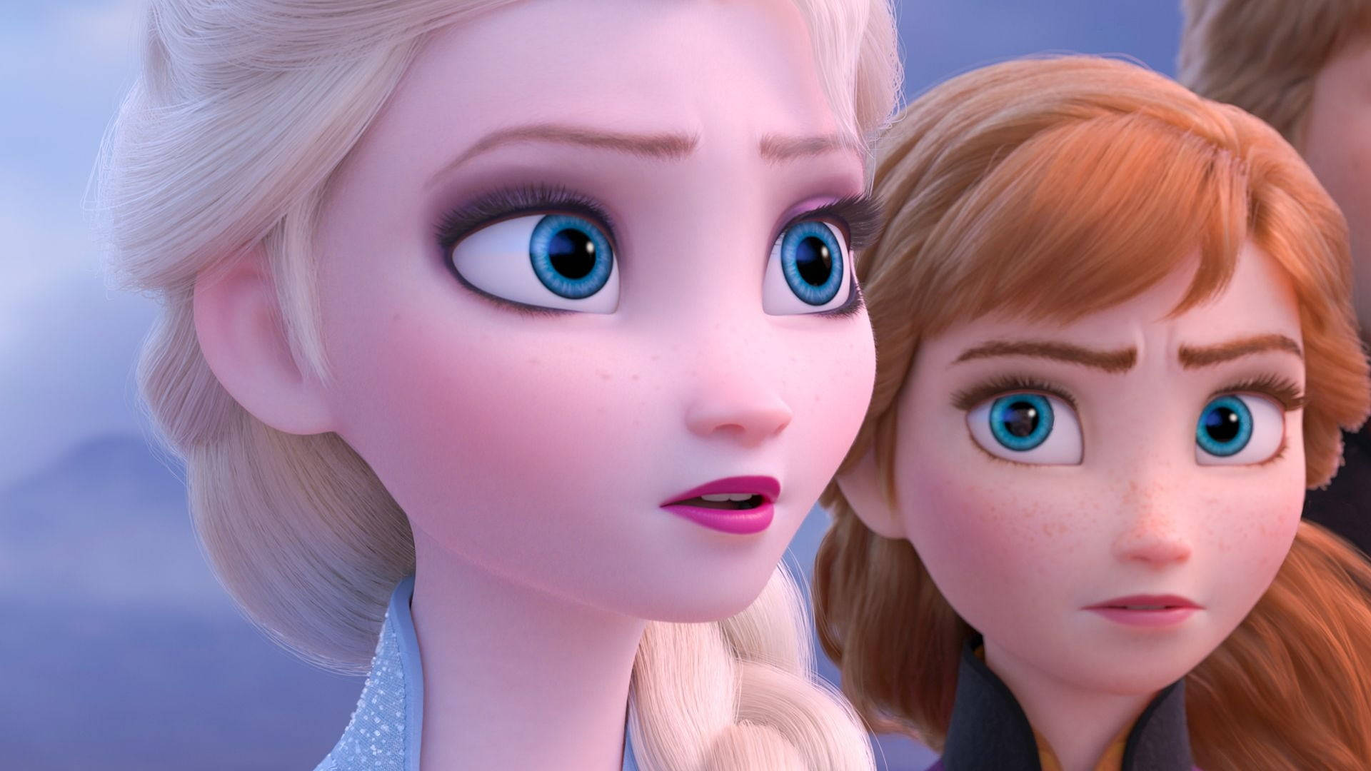 Endearing Sisters: Elsa And Anna Strategizing Background