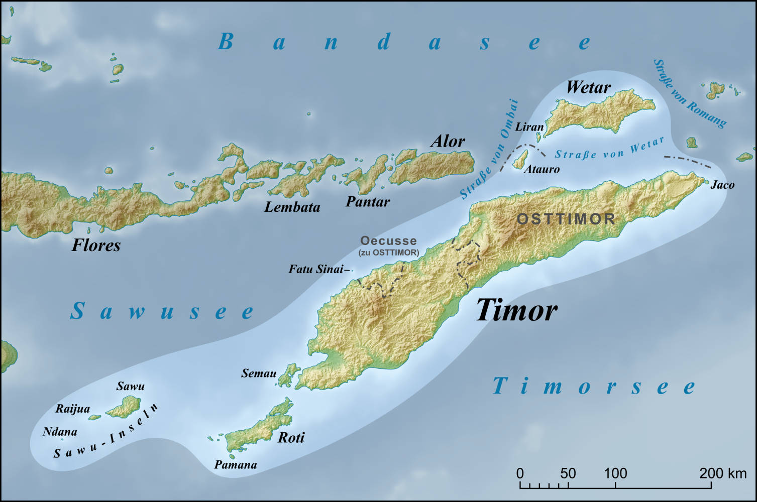 Endemic Timor-leste Map