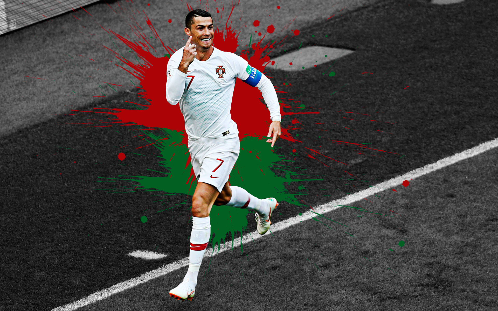 Energetic Cristiano Ronaldo Hd 4k Background