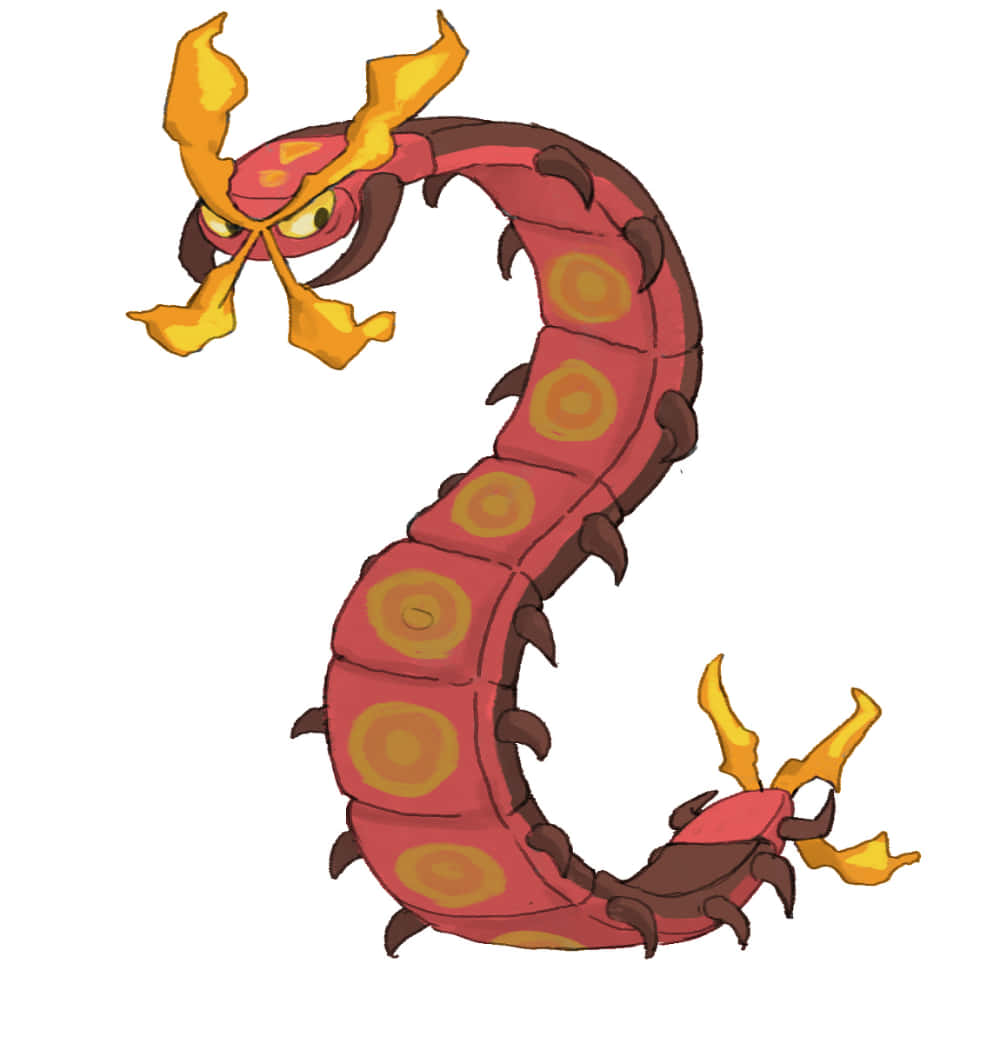 Energetic Display Of Centiskorch In Action Background