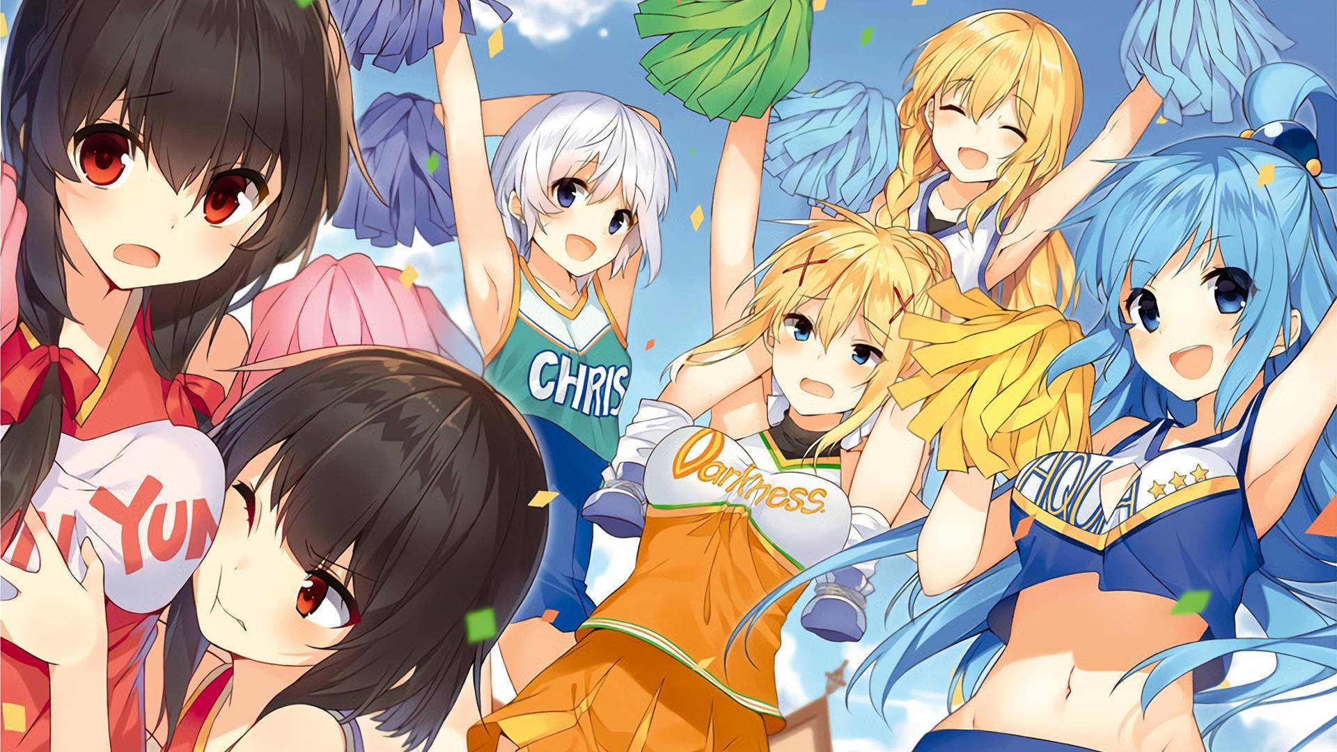 Energetic Konosuba Cheer Squad Background