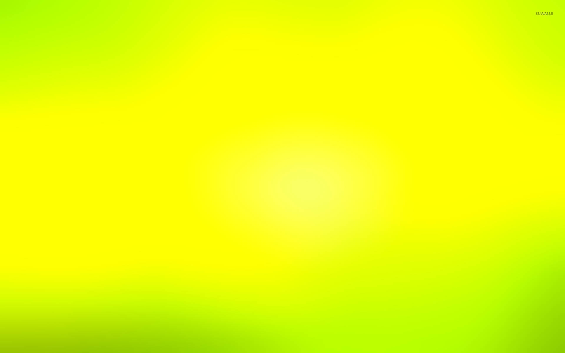 Energetic Rush Of Neon Yellow Waves