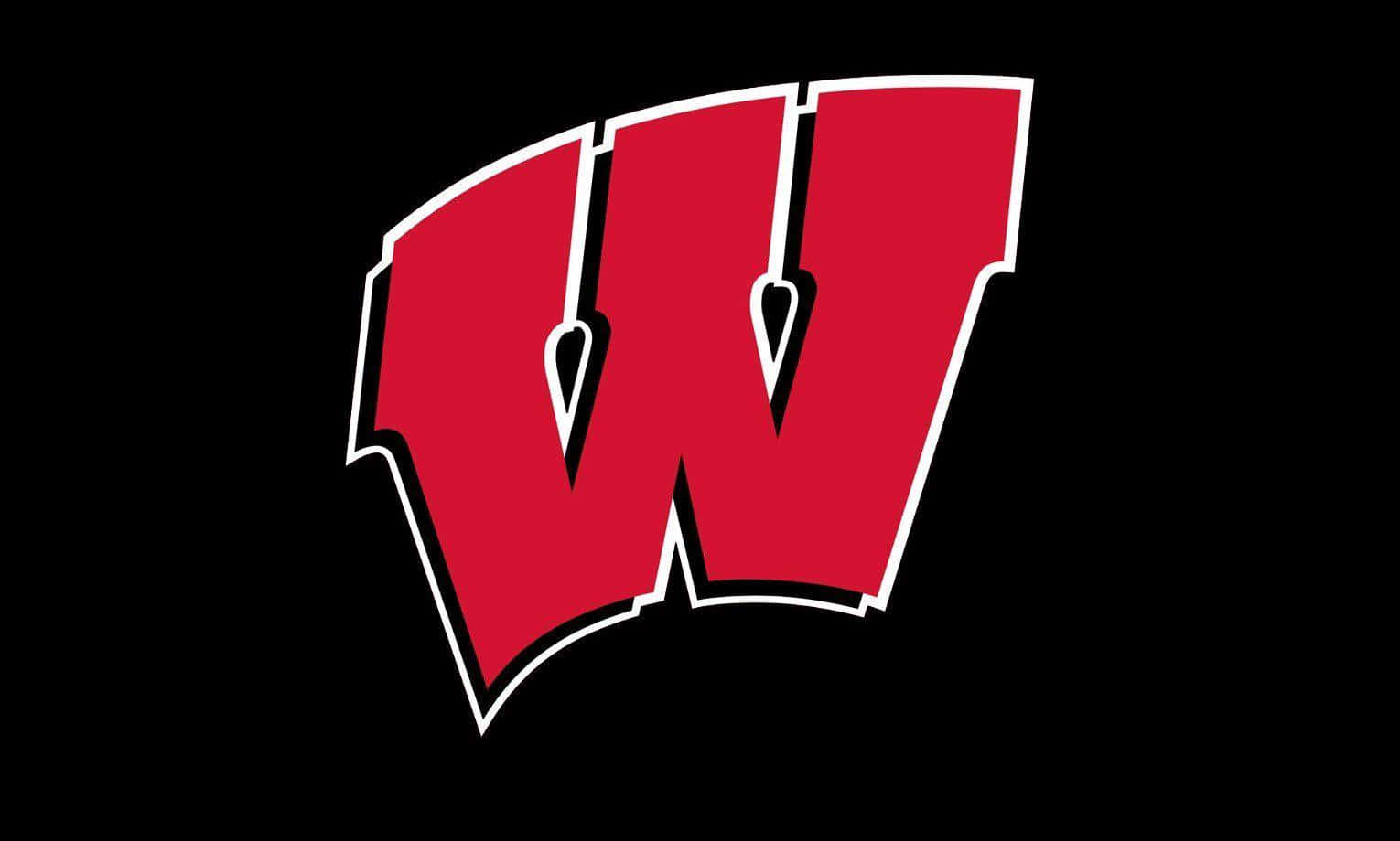 Energetic Wisconsin Badgers Team On The Field Background