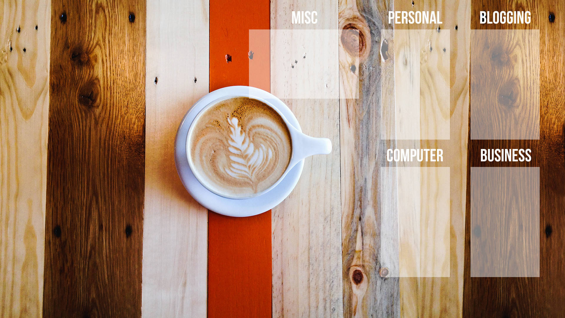 Energizing Coffee-themed Desktop Organizer Background