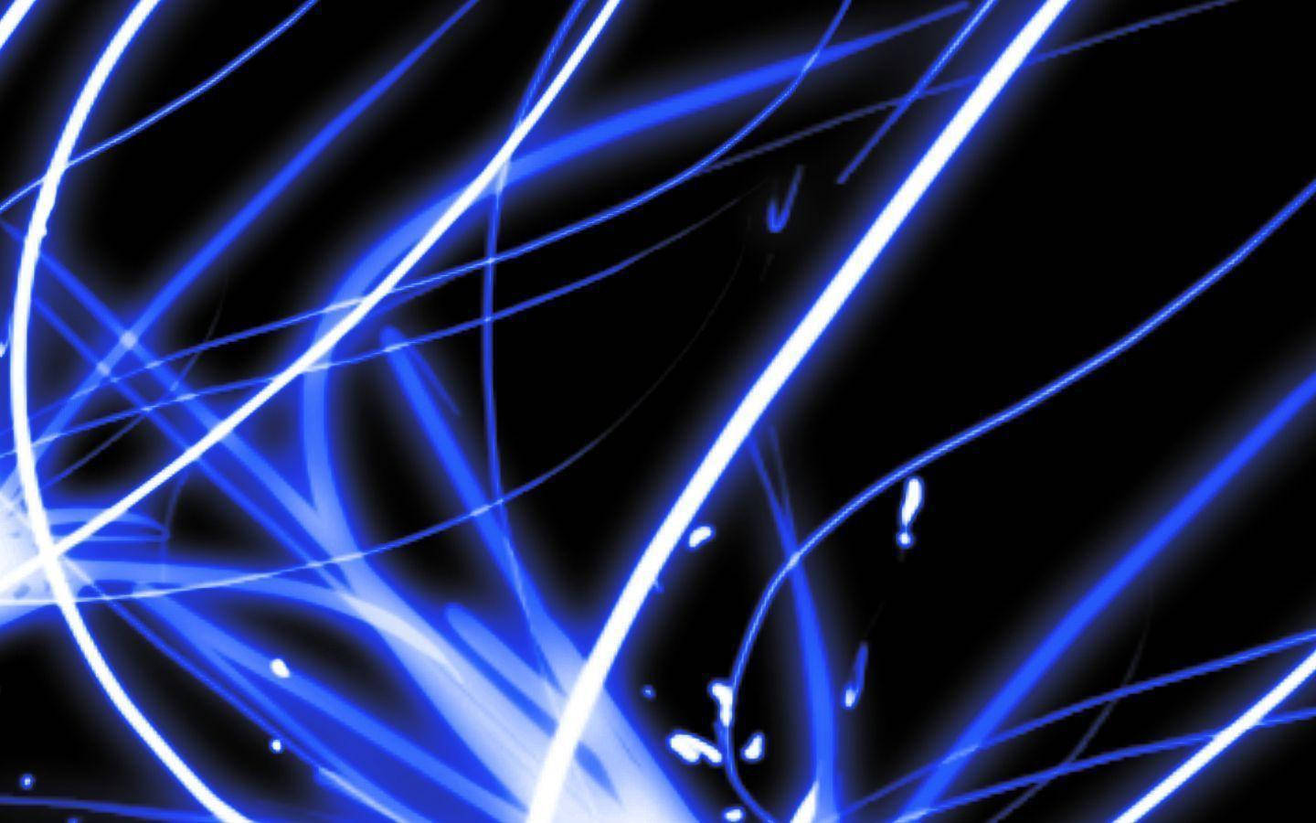 Energy Lines Black And Blue Background Background