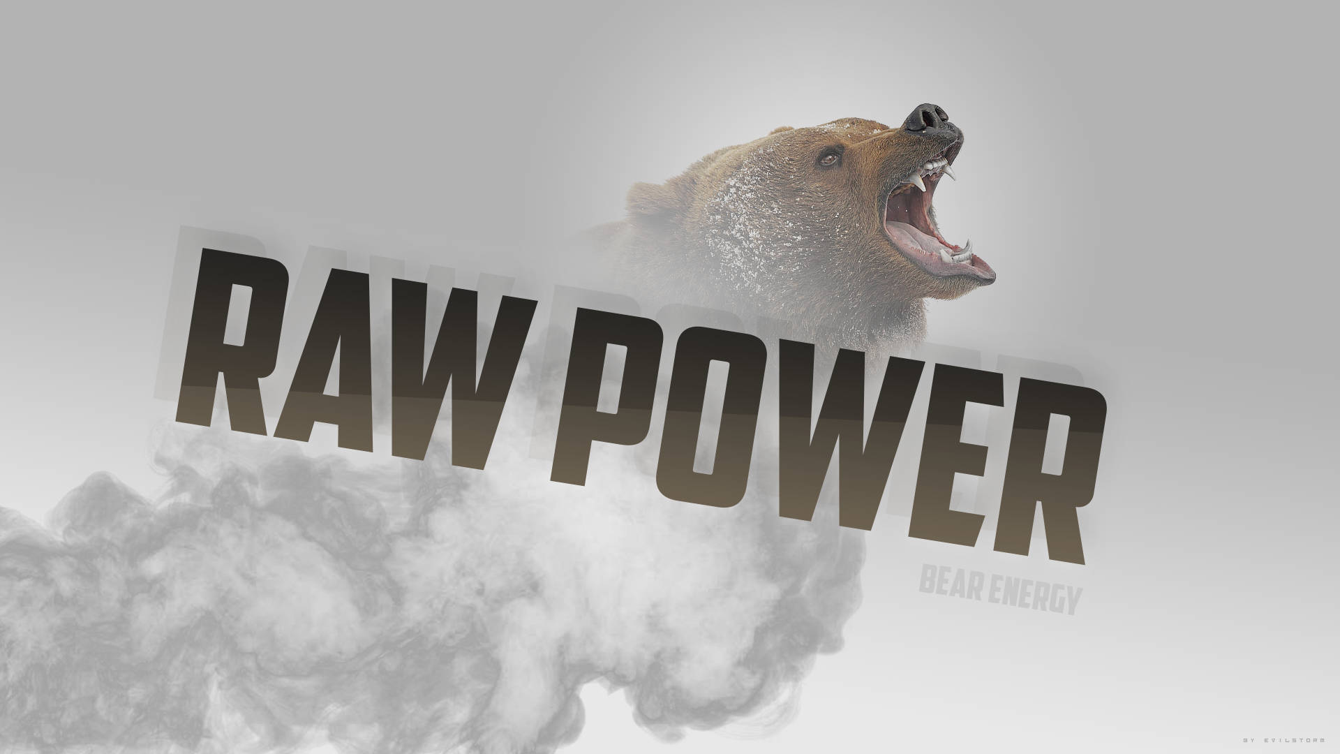 Energy Raw Power Of Bear Background