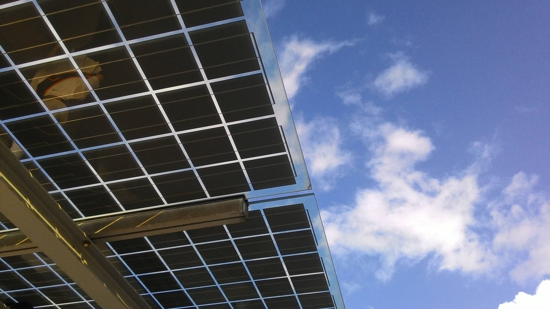 Energy Saving Solar Panels Background