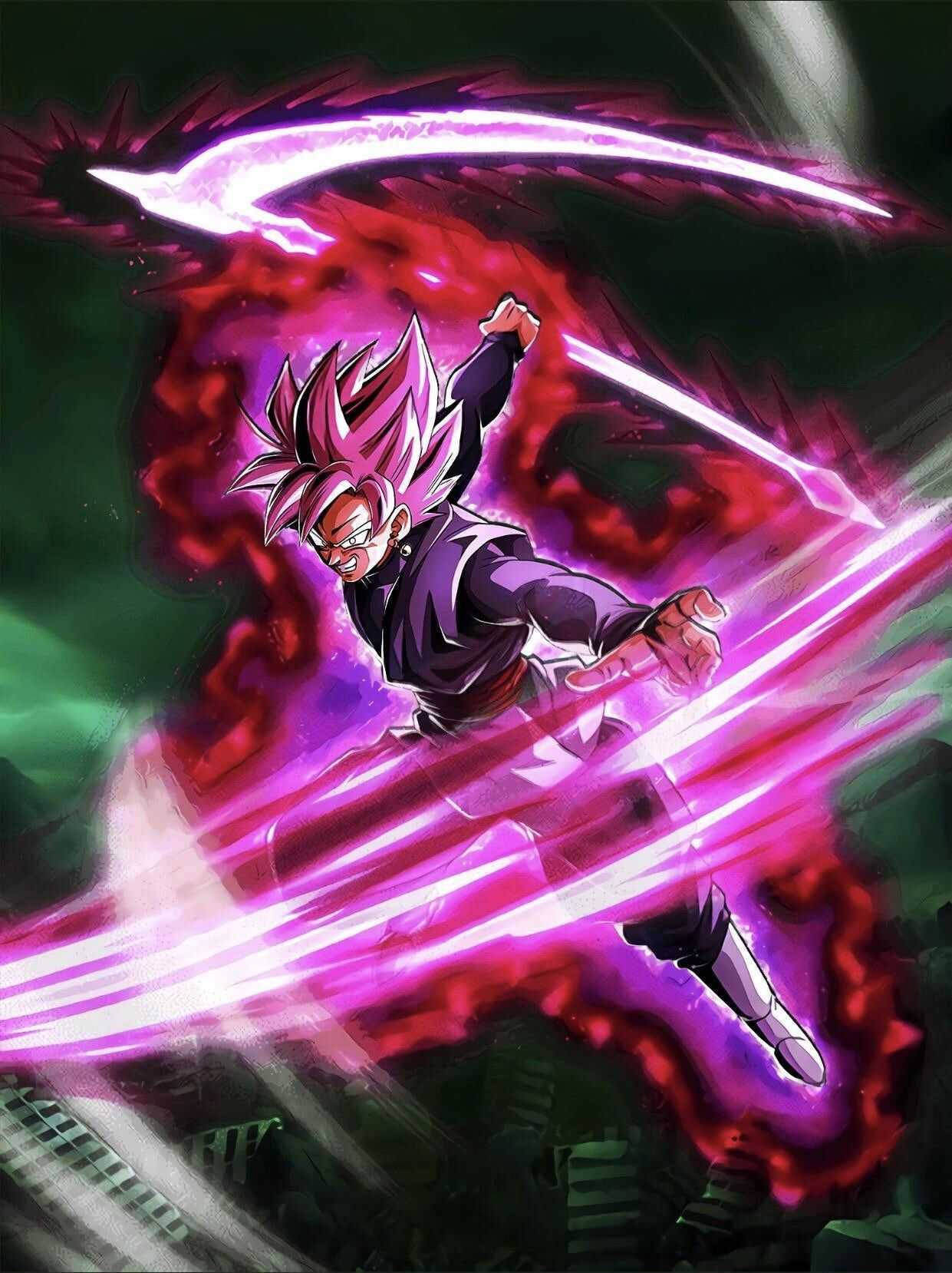 Energy Scythe Of Black Goku Phone Background