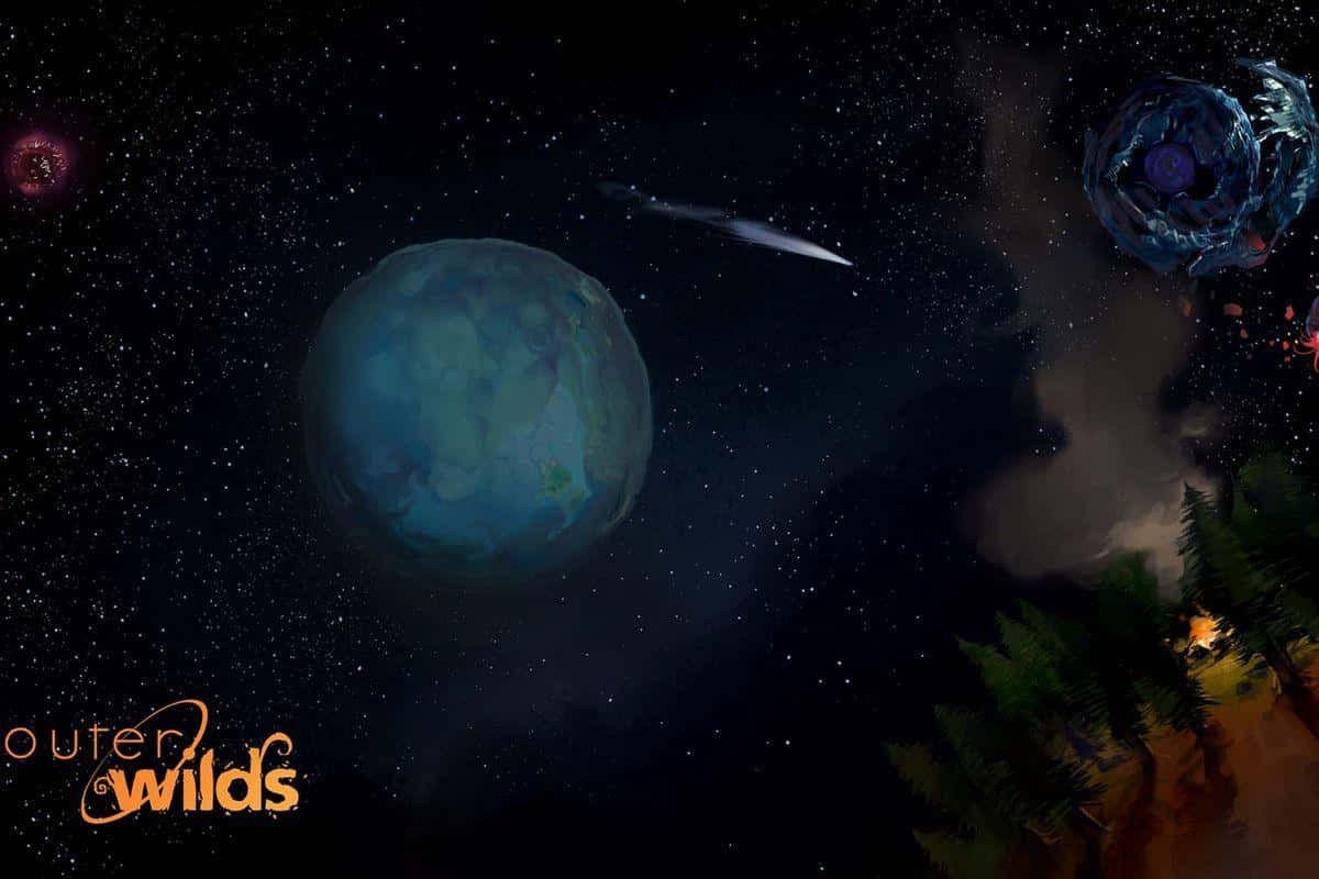 Engage In A Thrilling Exploration Of Space In Outer Wilds Background