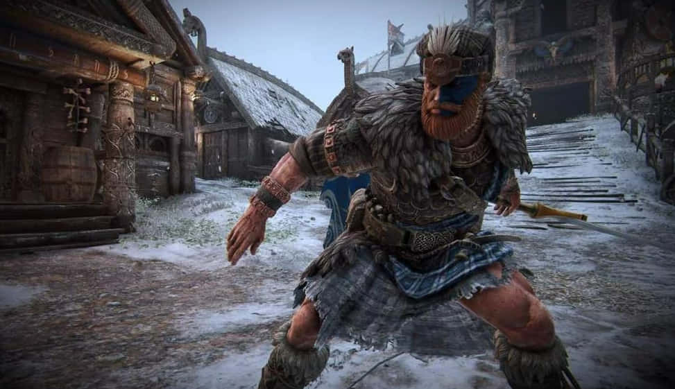 Engage In Epic Medieval Combat With Highlander For Honor Background