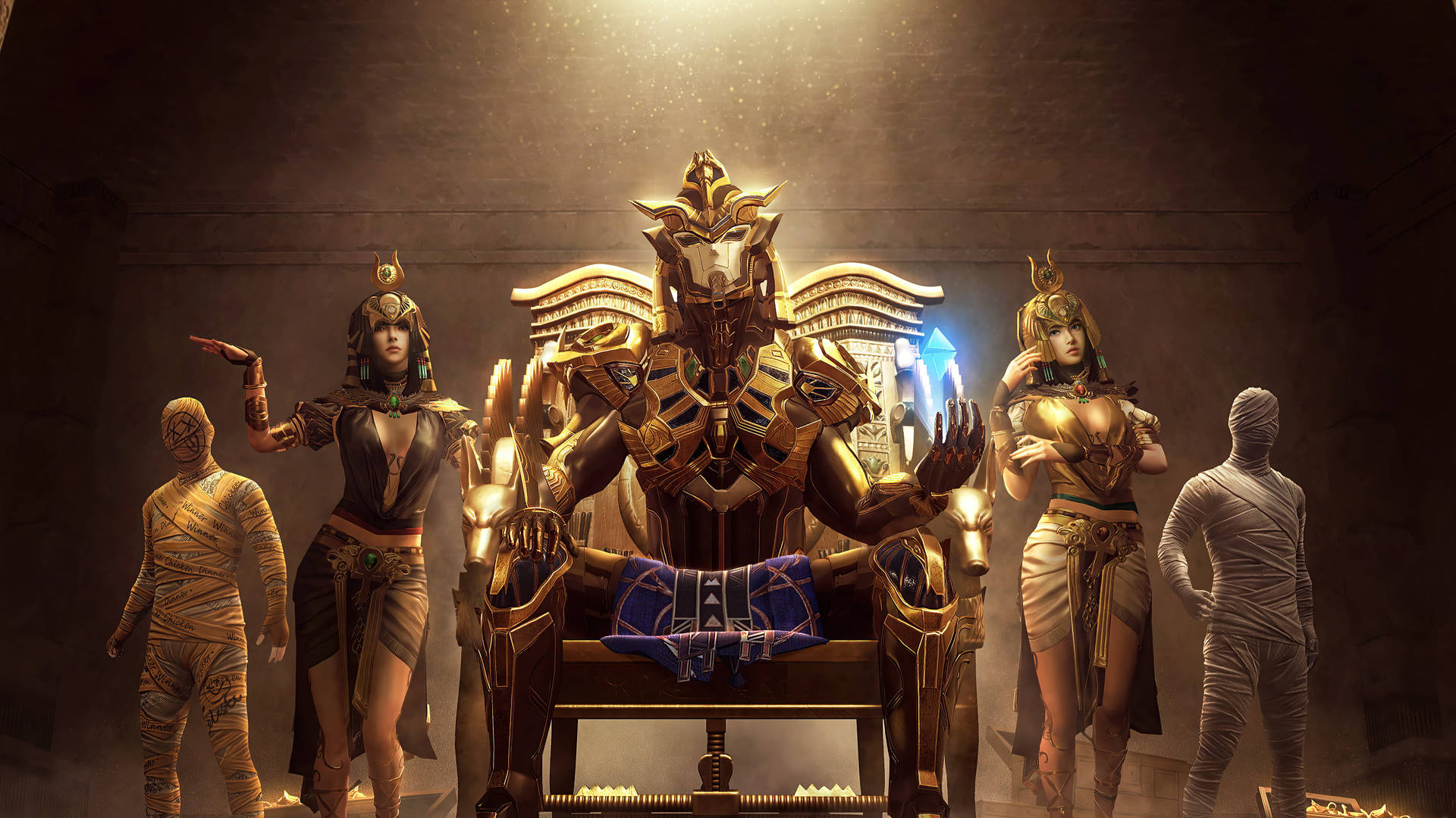 Engaging Pubg Pharaoh In Stunning 3d Background