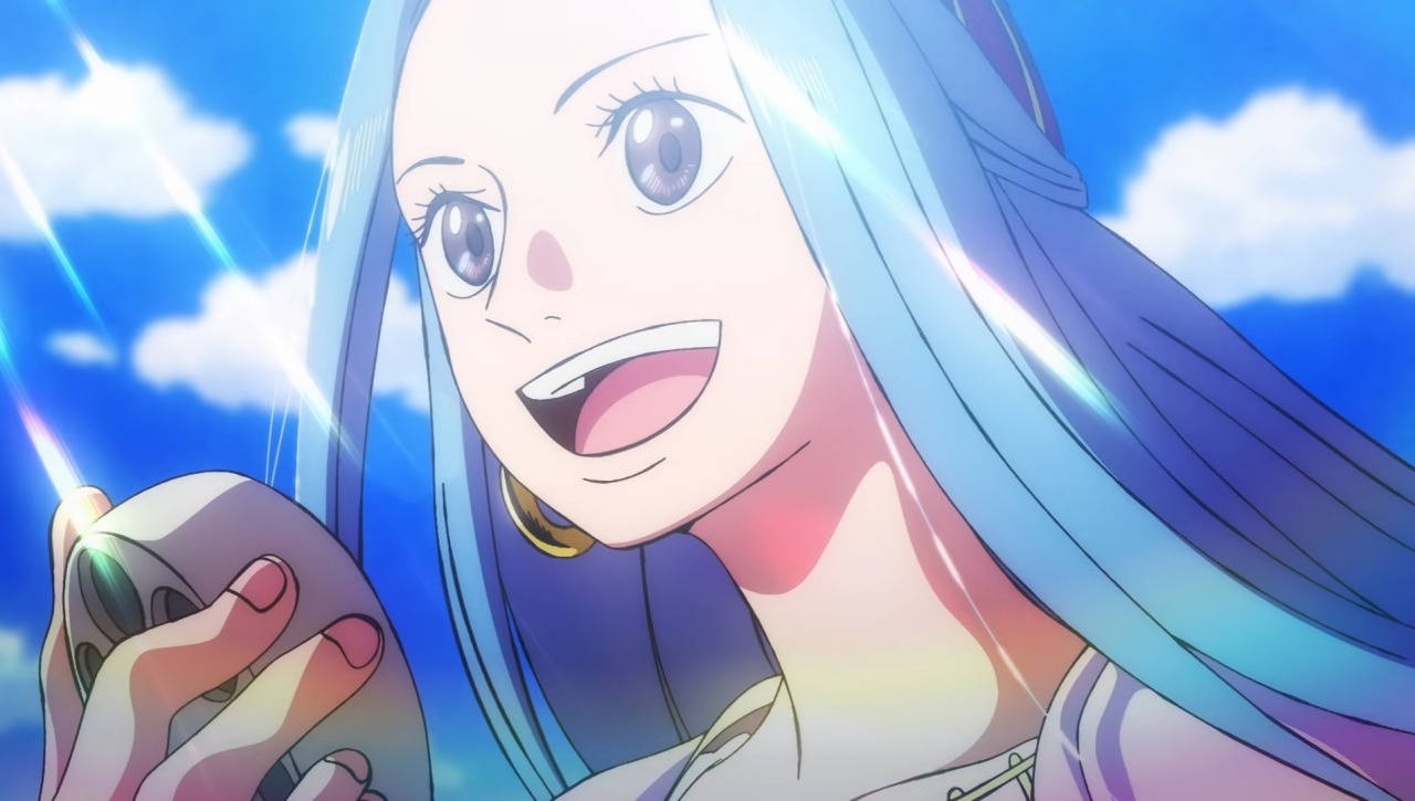 Engaging Smile Of Nefertari Vivi From One Piece Background
