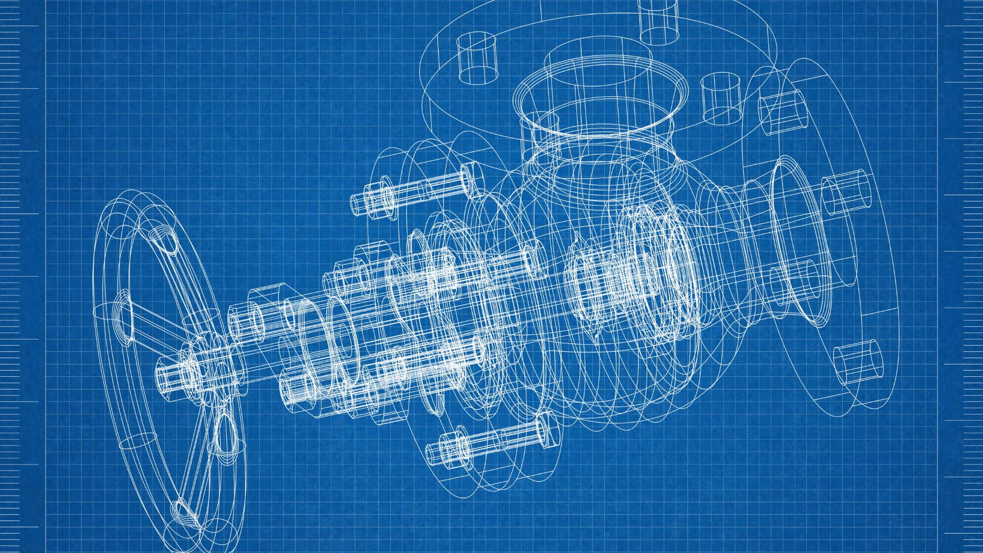 Engine Blueprint Design Background