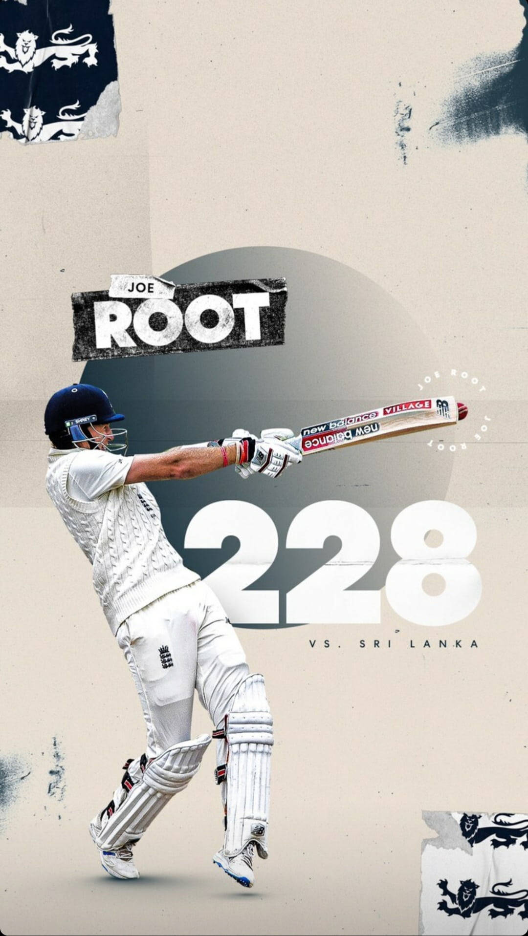 England Cricket Root 228 Background