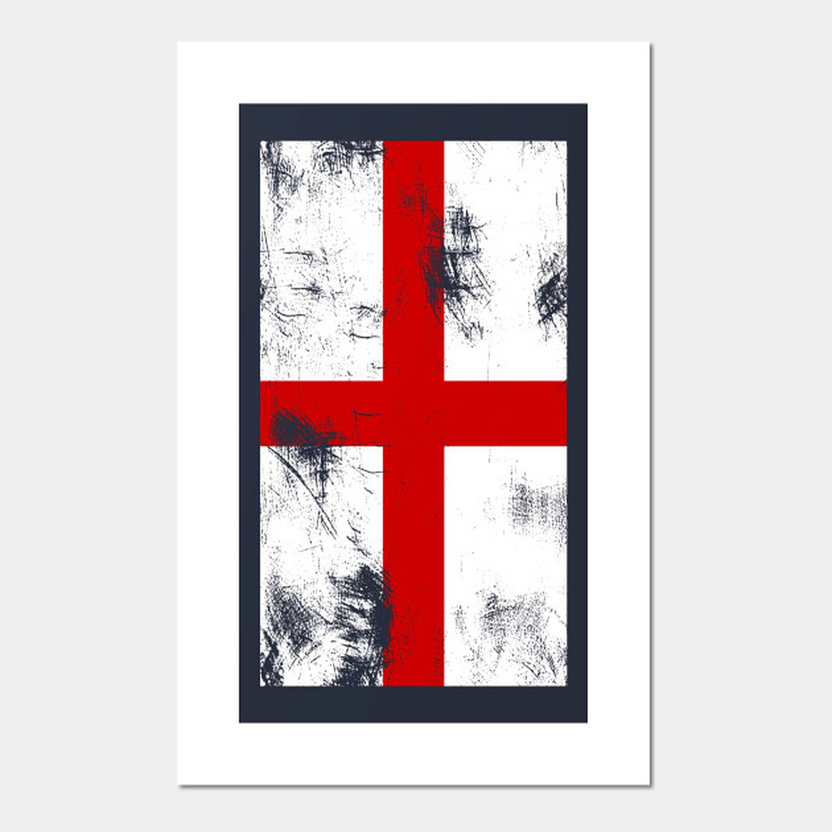 England Flag Drawing Background
