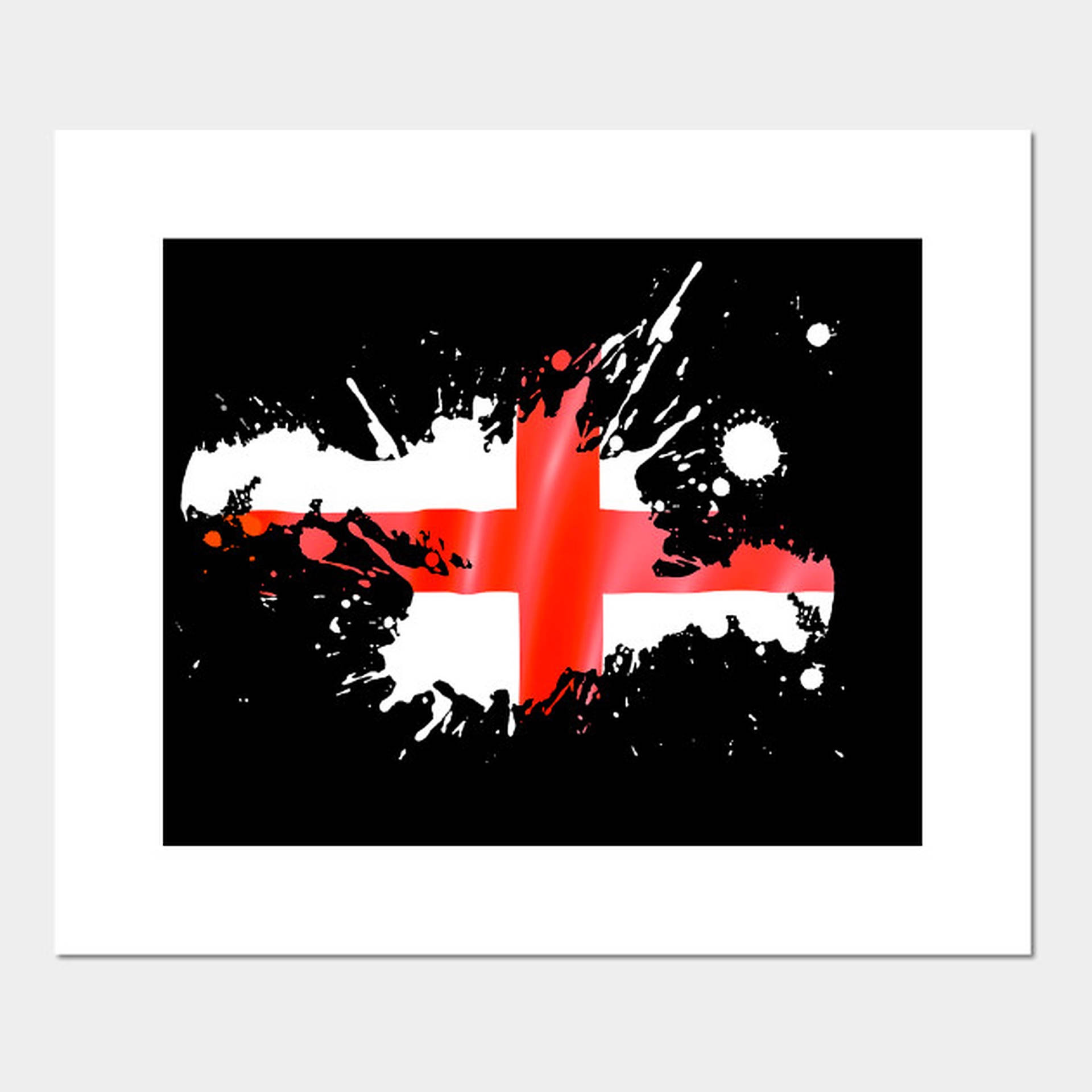 England Flag Painting Background