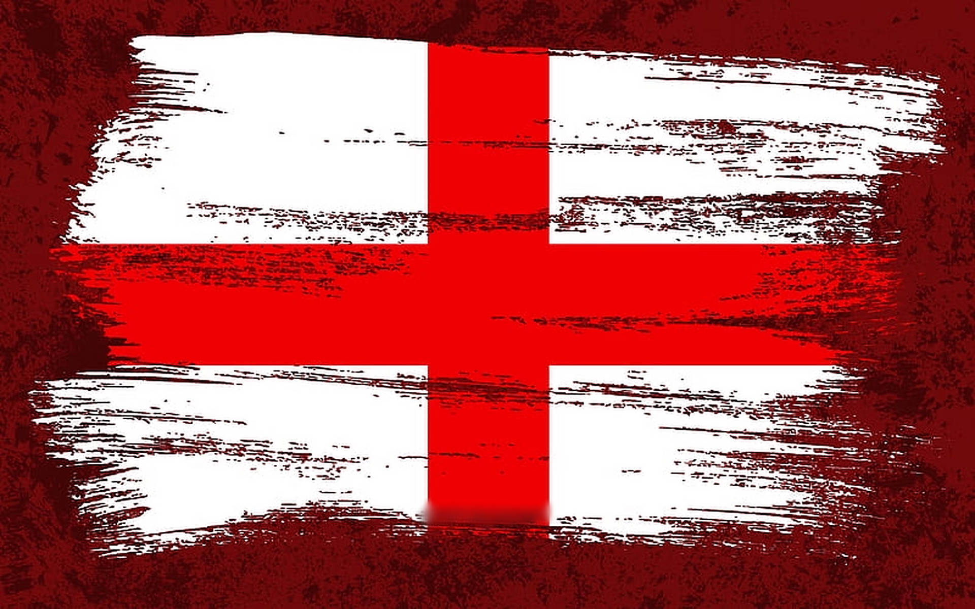 England Flag Red Paint Background