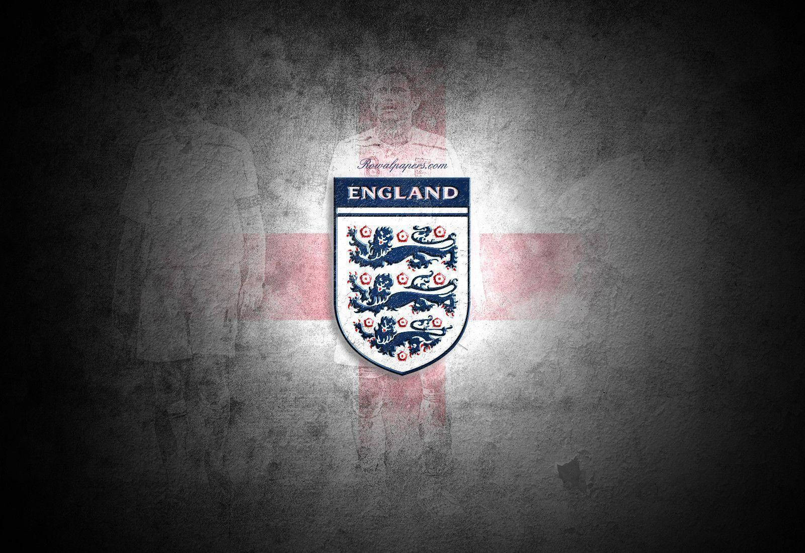 England Football Dark Around Background