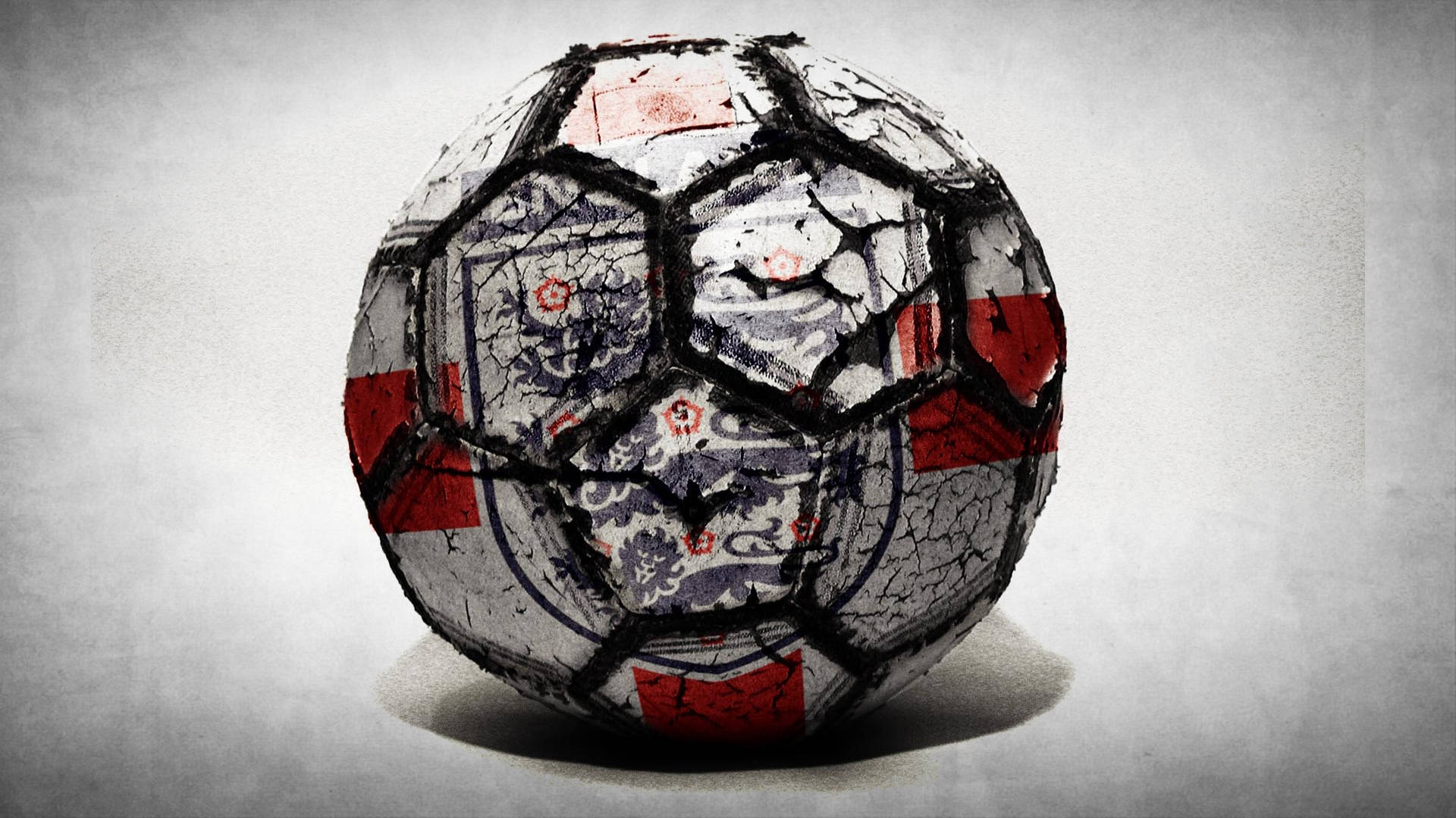 England Football Dirty Ball Background