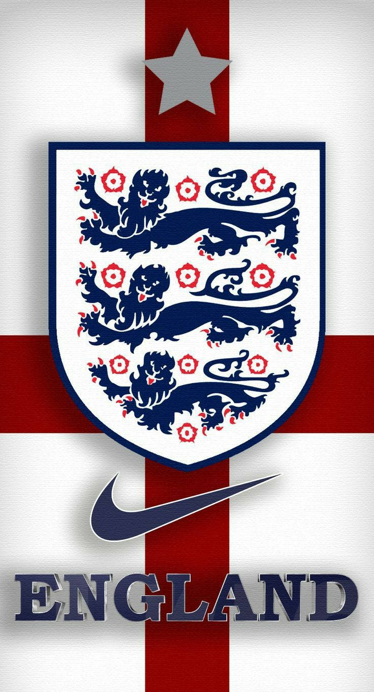 England Football Star Nike Swoosh Background
